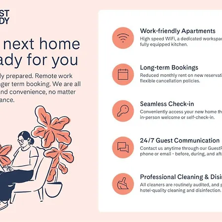Apartment Guestready - A Happy Place To In *
